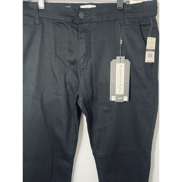 Scott James Slim Fit Stretch Pants Men's 36x32 5-Pocket SJP-94248-Blk Black - Picture 4 of 16